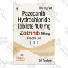 Zotrinib 400 mg pazopanib tablets (1 bottle / 30 tablets) for advanced kidney cancer and soft tissue sarcoma