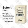 Sutent sunitinib 12.5 mg, 25 mg and 50 mg capsules (EG packs) for kidney cancer, GIST and pancreatic NET